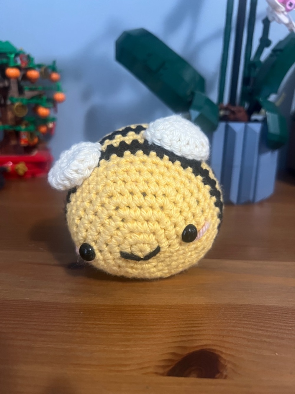 Handmade Crochet Bumblebee Plush - Yellow & Black
